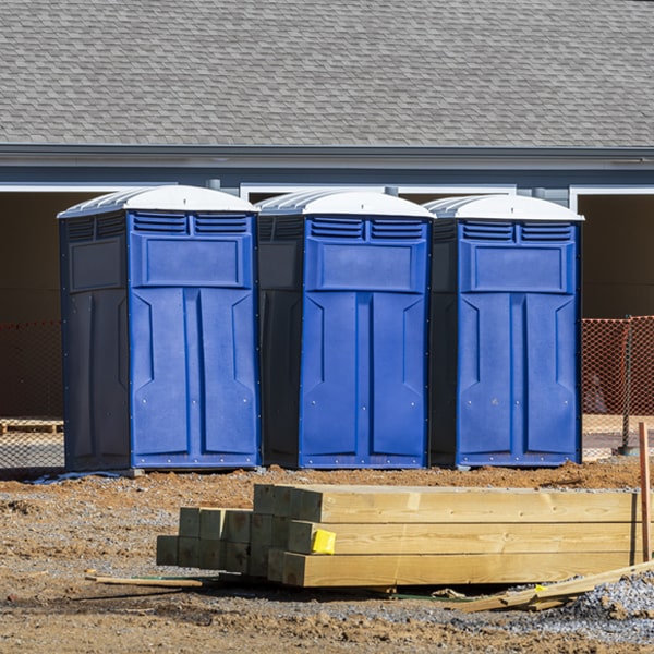 what is the cost difference between standard and deluxe portable restroom rentals in Liberty Center IA